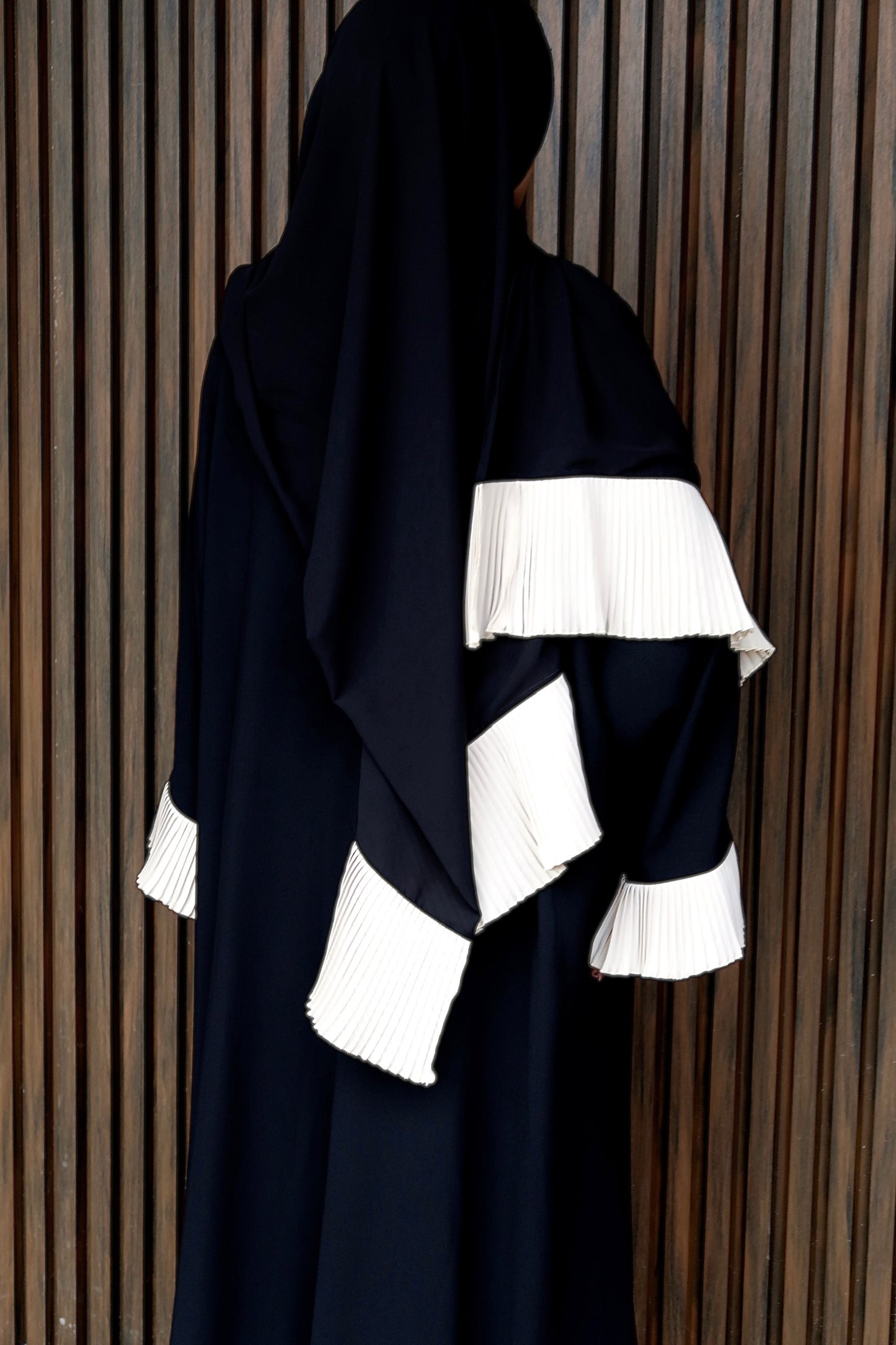 Ruffle Trim Abaya