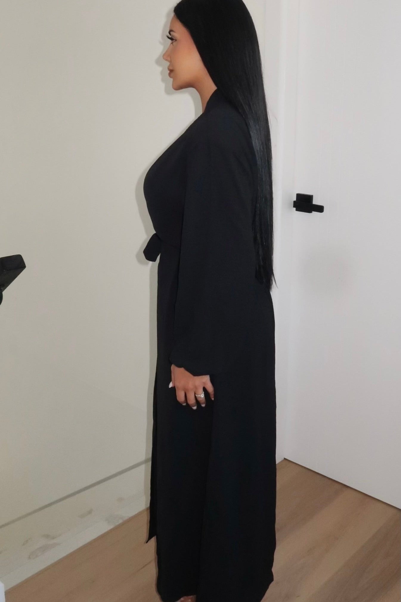 Amal 2-Piece Abaya - Black