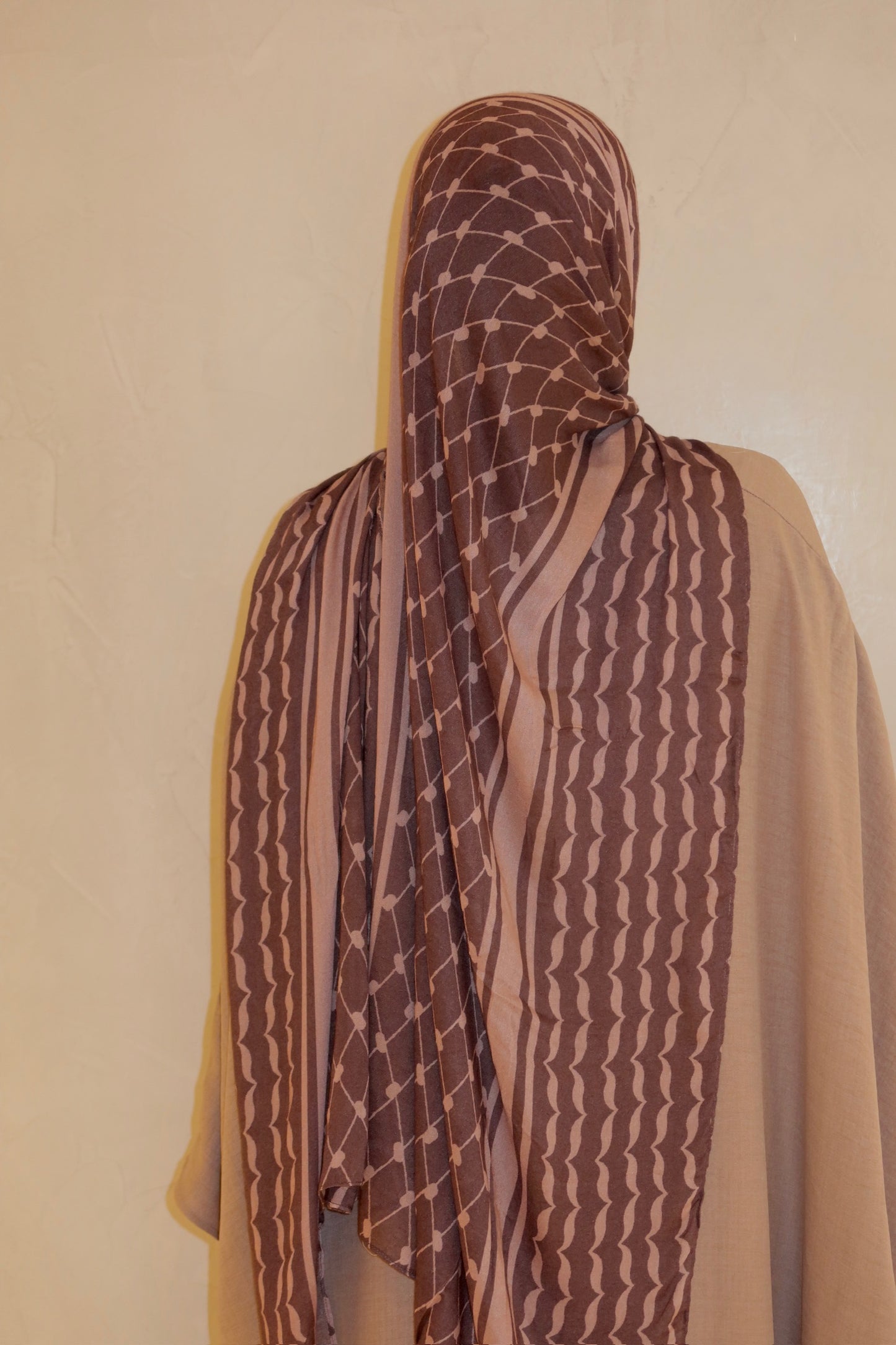 Keffiyeh-inspired modal Hijab