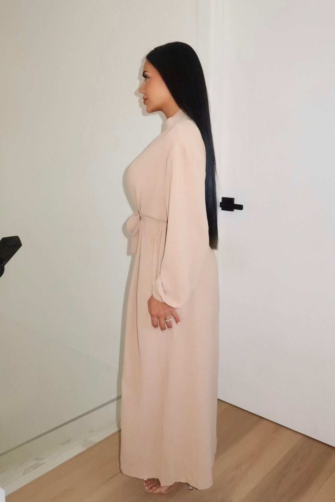 Amal 2-Piece Abaya - Beige