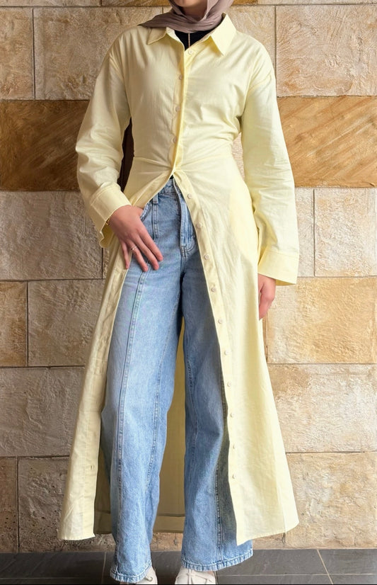 The Mila Linen shirt dress