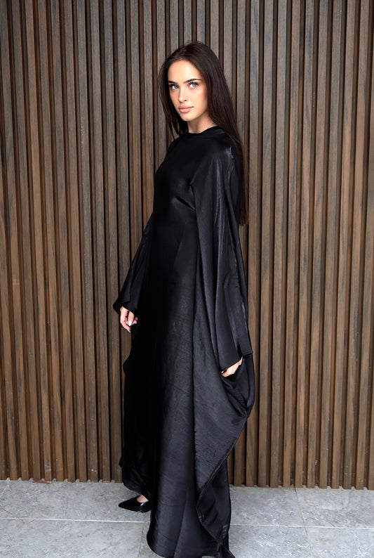Black butterfly dress