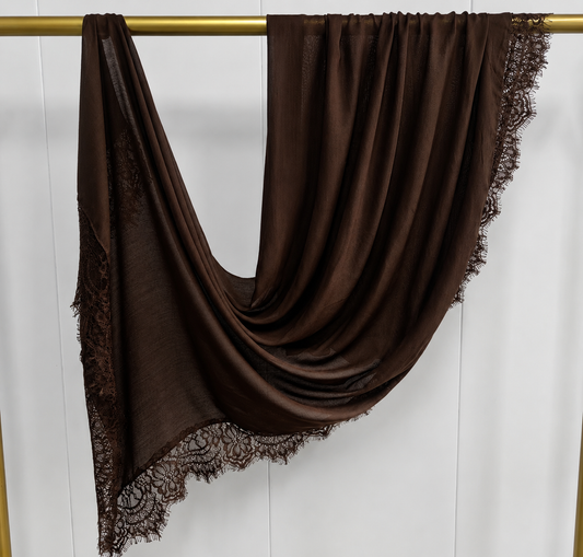 Modal lace hijab set