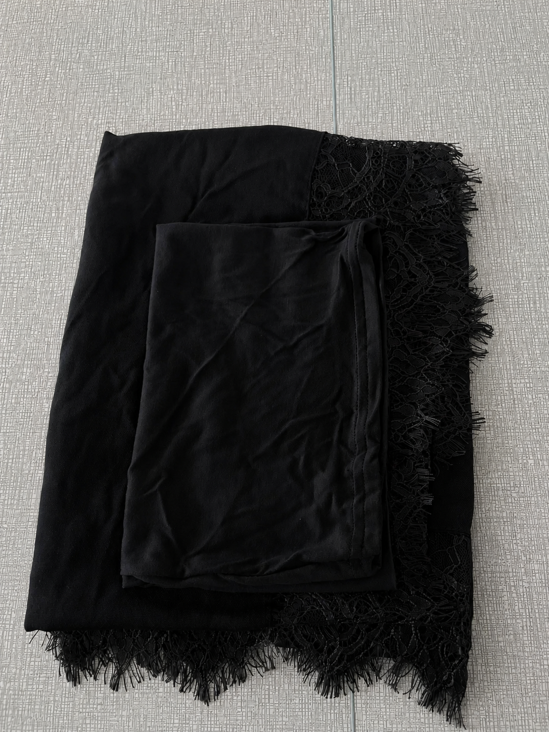 Modal lace hijab set