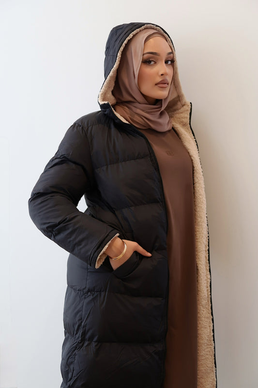 Puffer wool jacket