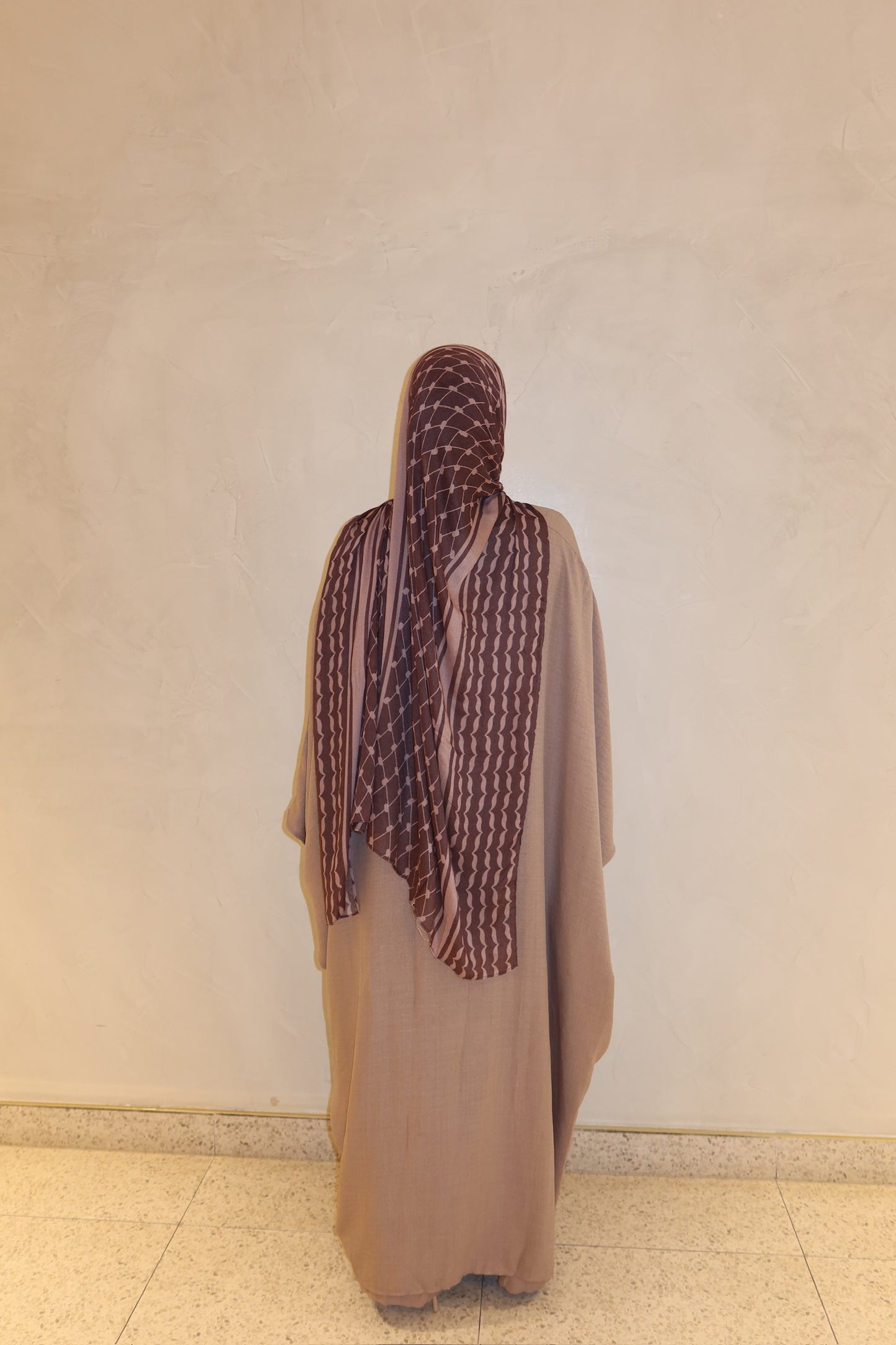 Keffiyeh-inspired modal Hijab