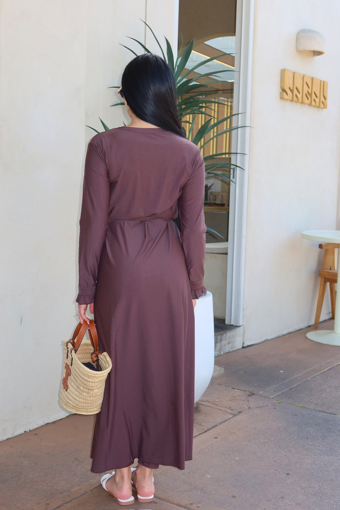 Modest Swim Set - Chocolate Brown