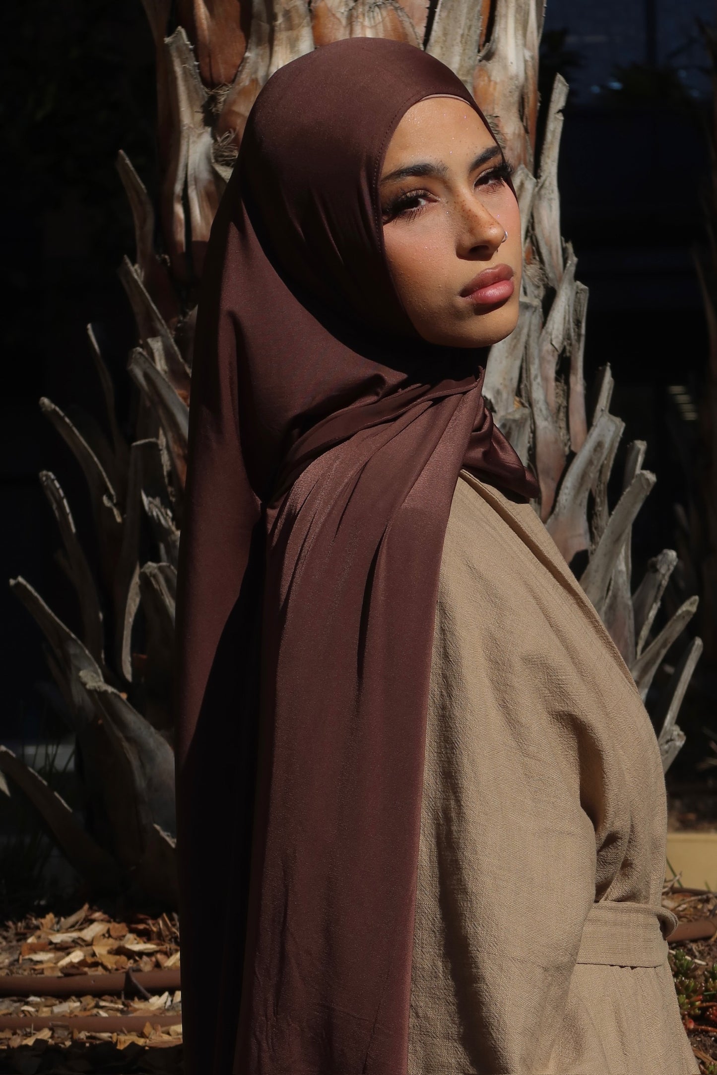 Espresso Liquid jersey hijab