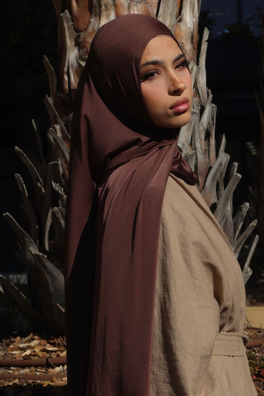 Espresso Liquid jersey hijab