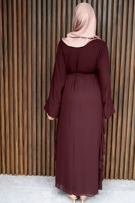 Chiffon Pleated Abaya