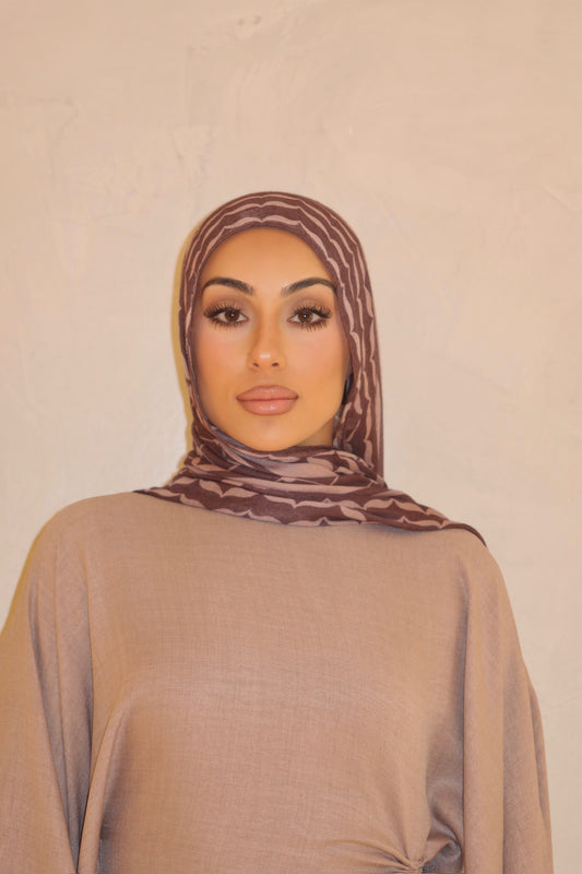 Keffiyeh-inspired modal Hijab