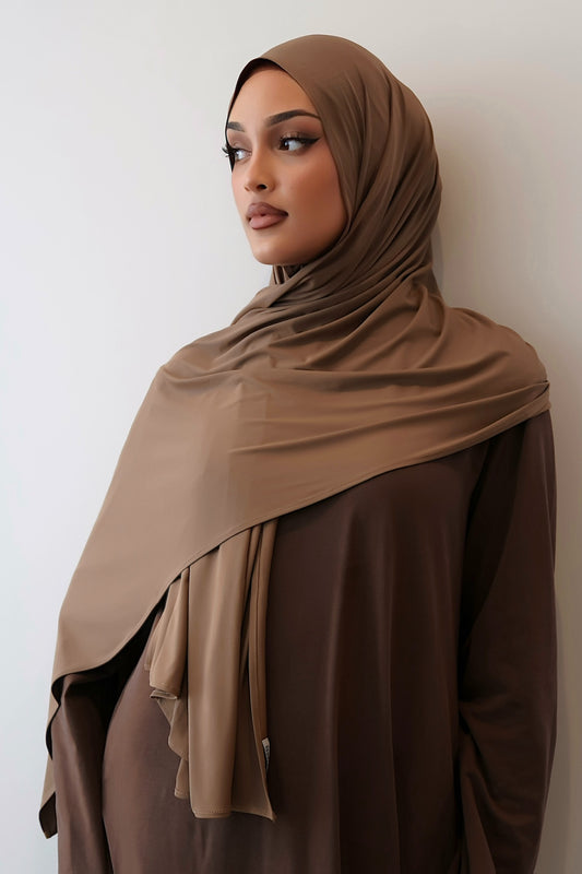 Liquid jersey hijab