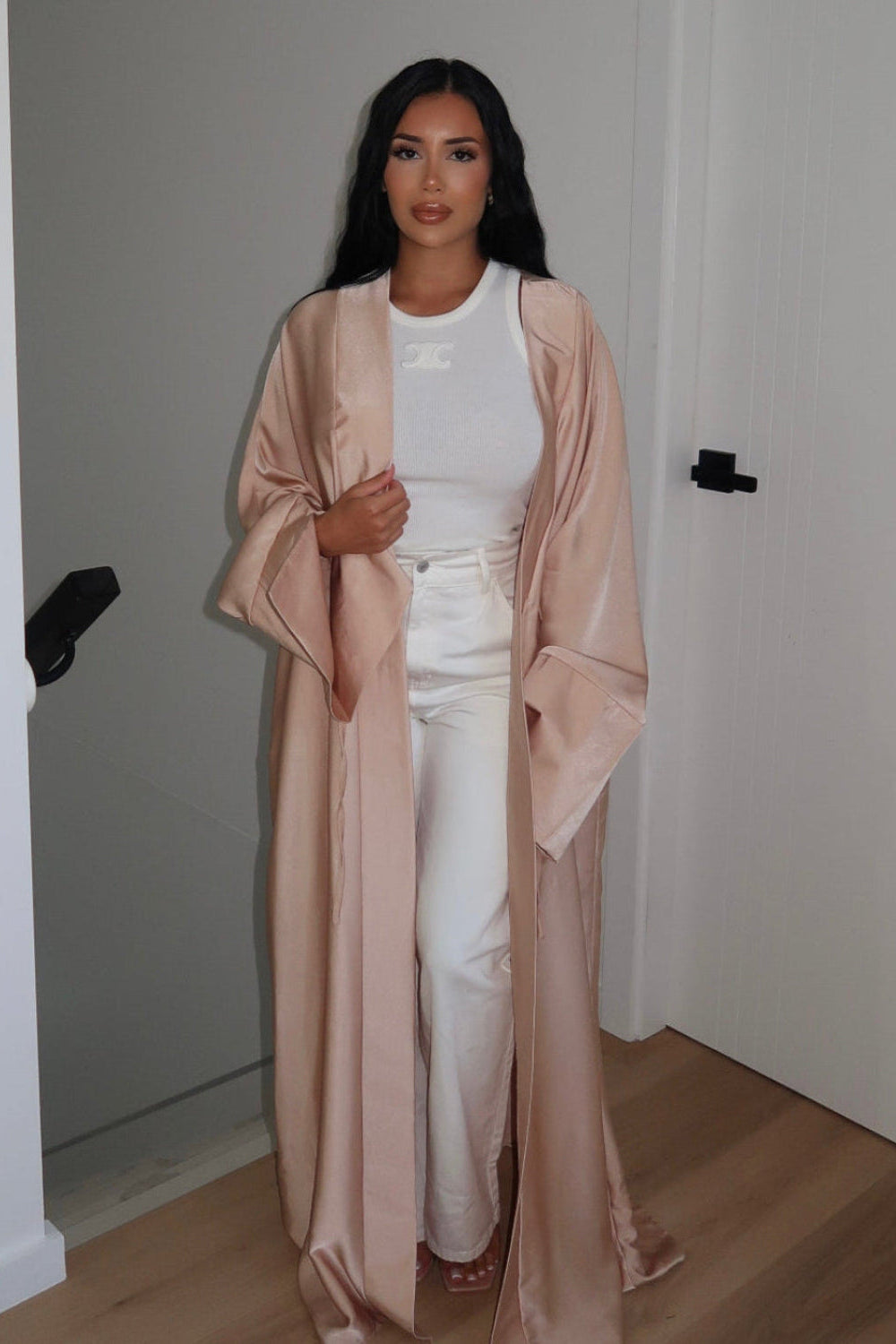 Luxe Ramadan Abaya - champagne