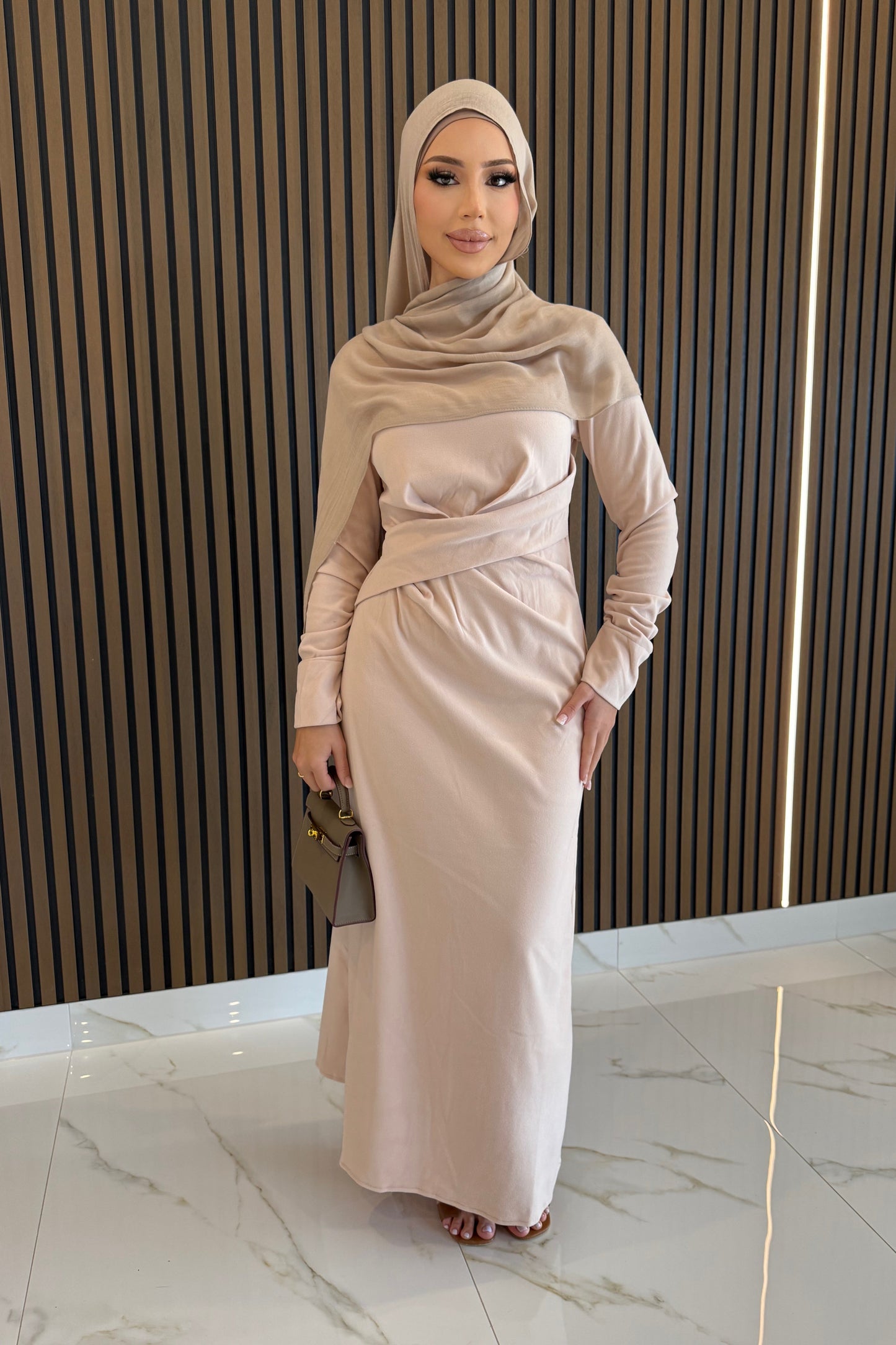 Saleha Dress - Beige