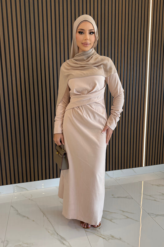 Saleha Dress - Beige