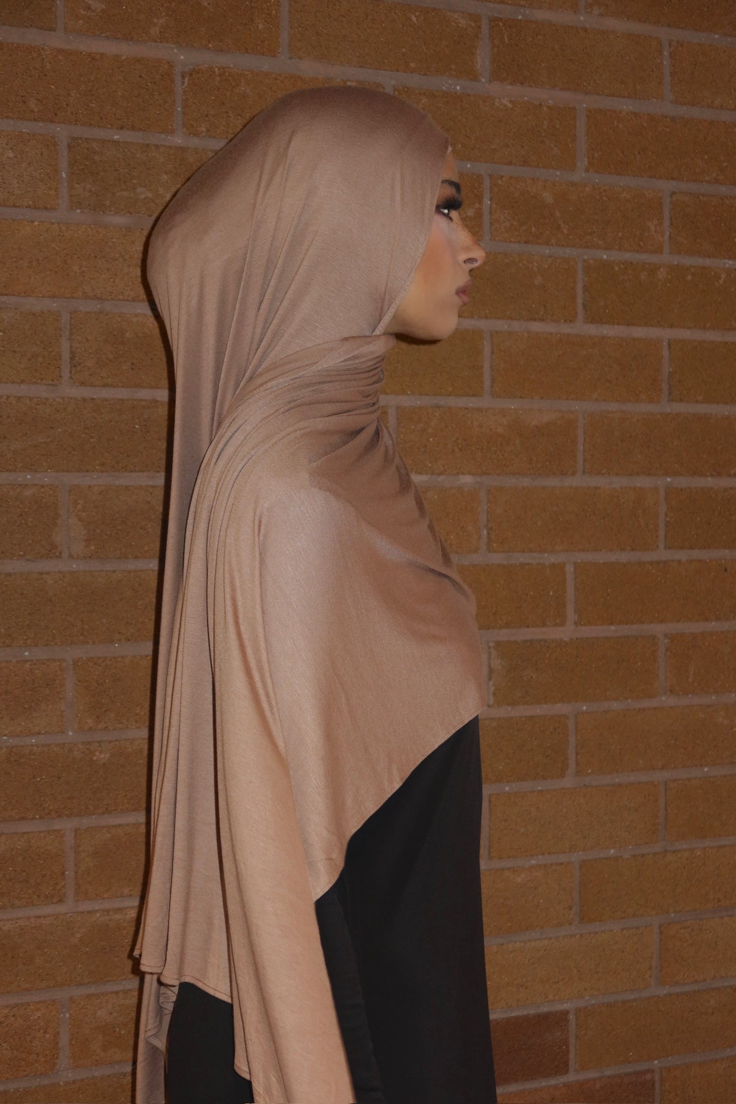 Mocha jersey Hijab