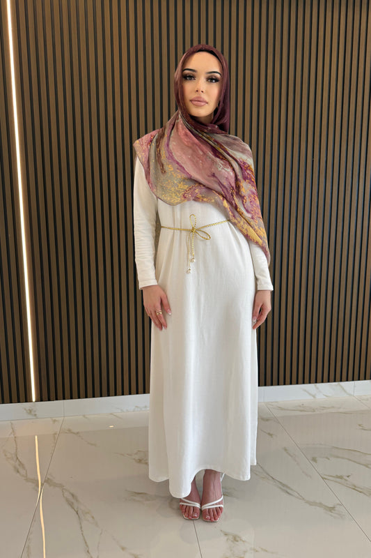 Luna Dress - White