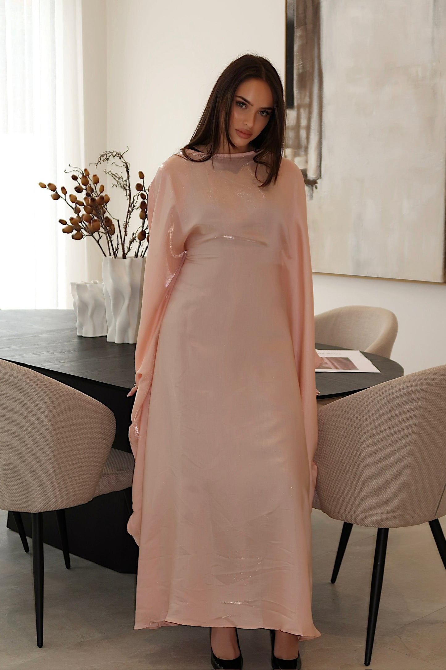 Peachy Butterfly Dress