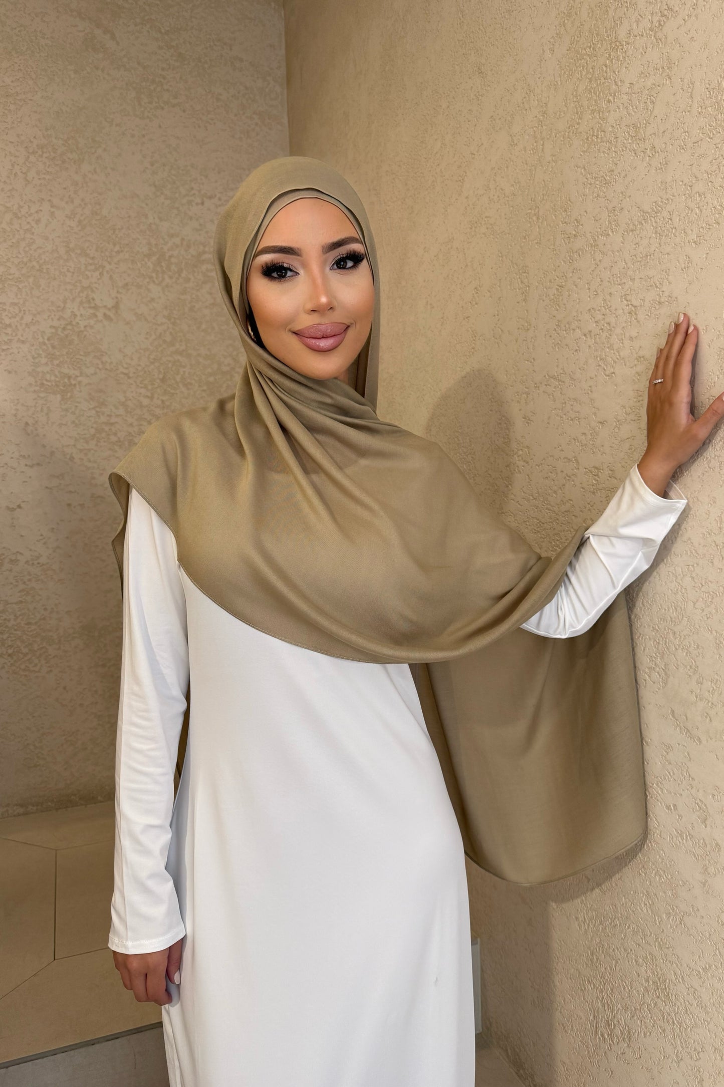 Modal Hijab Set - Olive