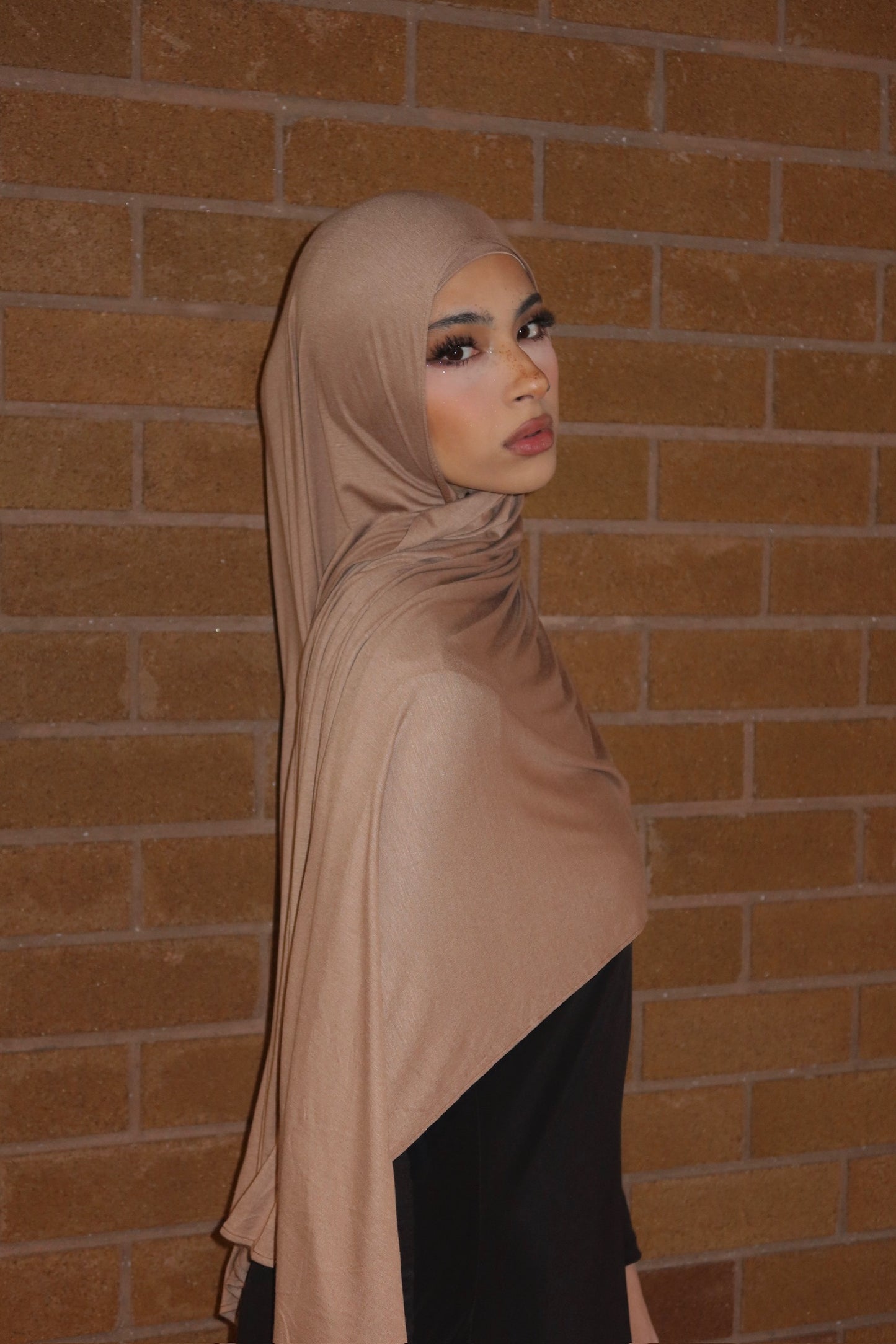 Mocha jersey Hijab
