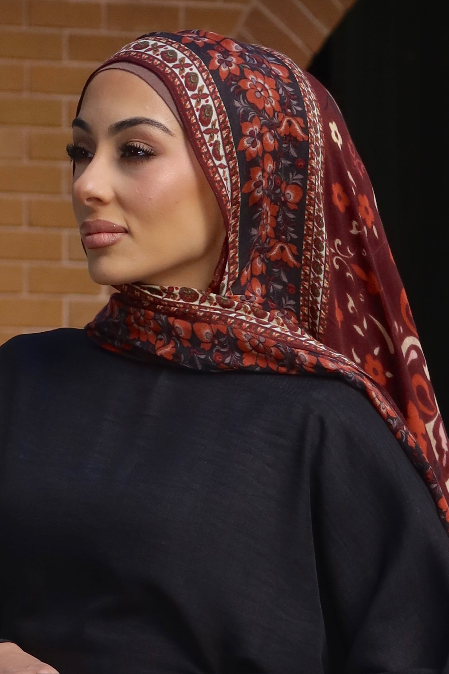 Pashmina red hijab