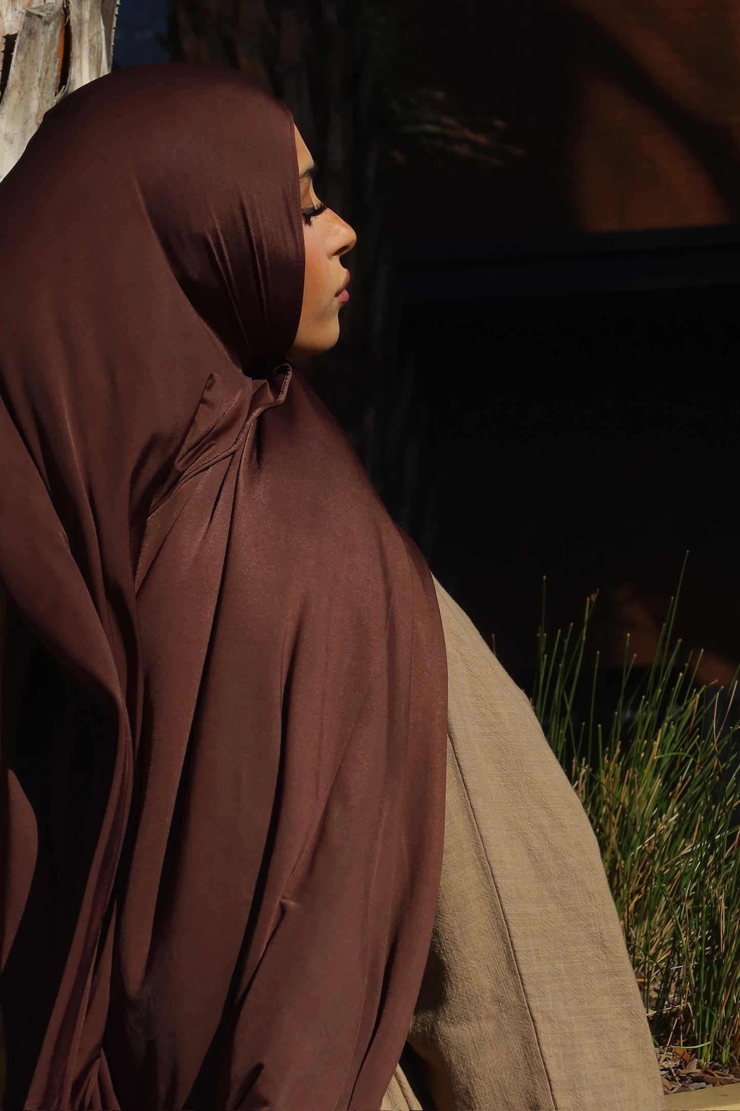 Espresso Liquid jersey hijab