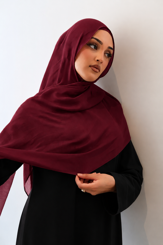 Burgundy hijab set