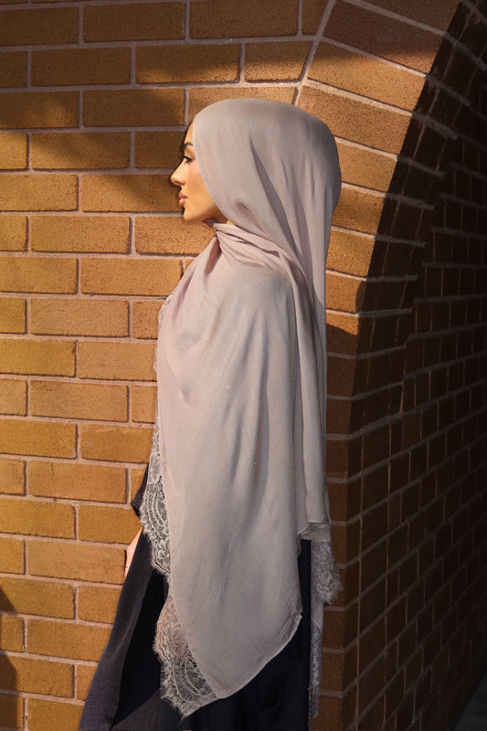 Latte Lace hijab sets