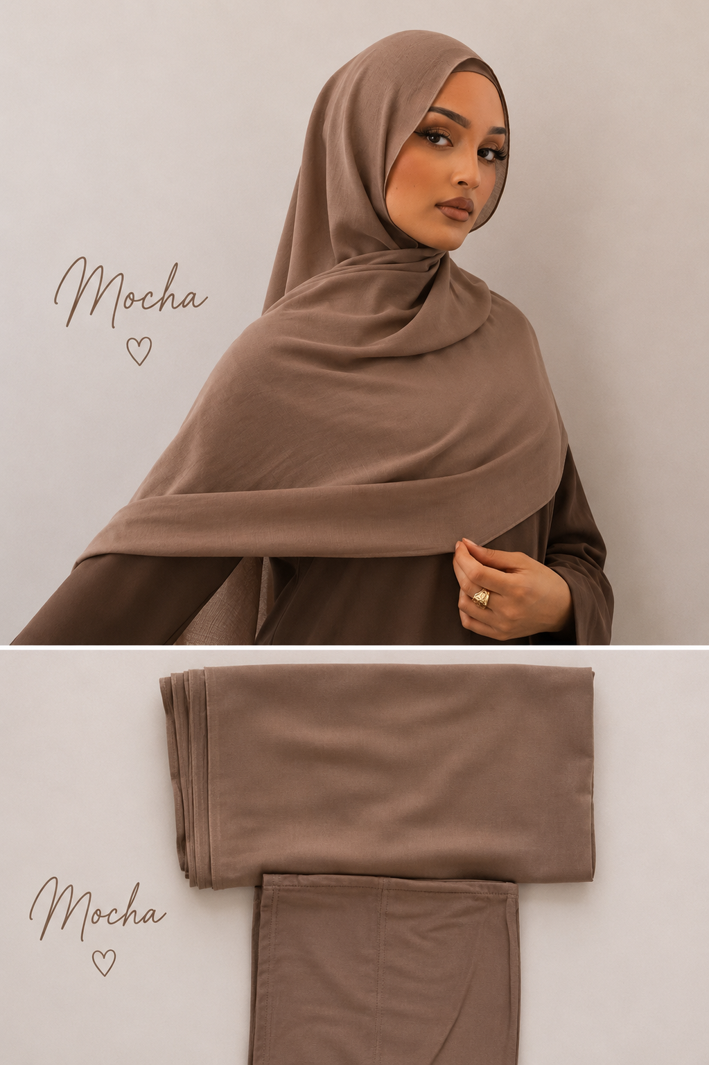Mocha Hijab set