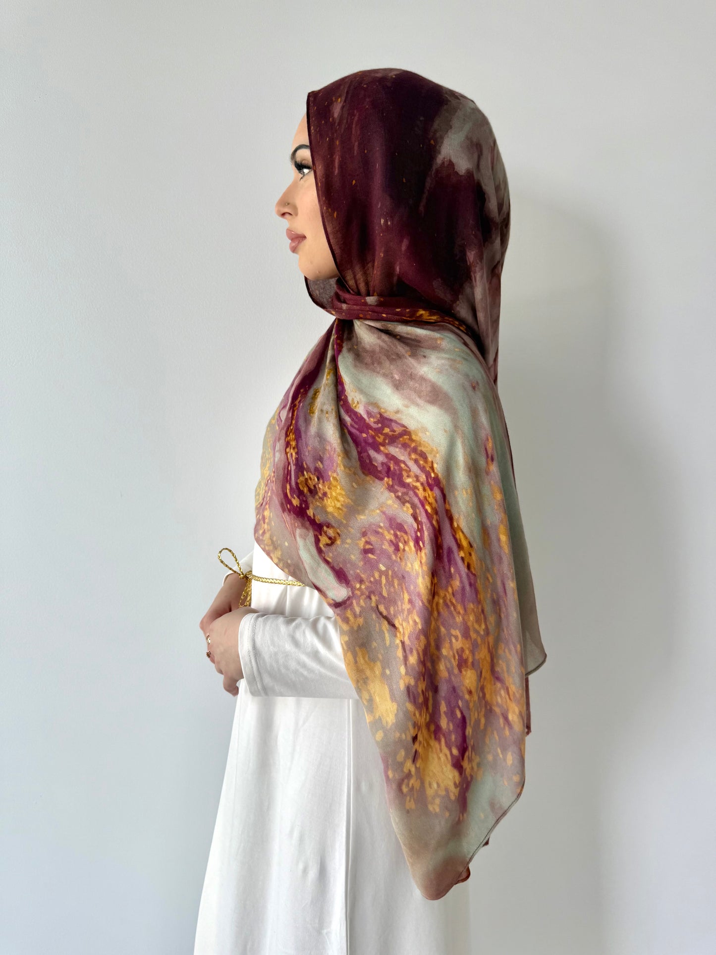 Radiant Mulberry Hijab