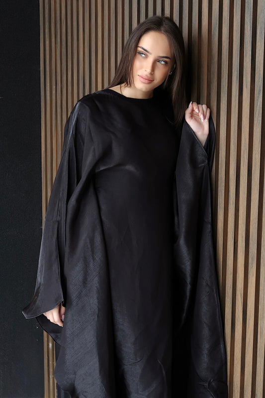 Black butterfly dress