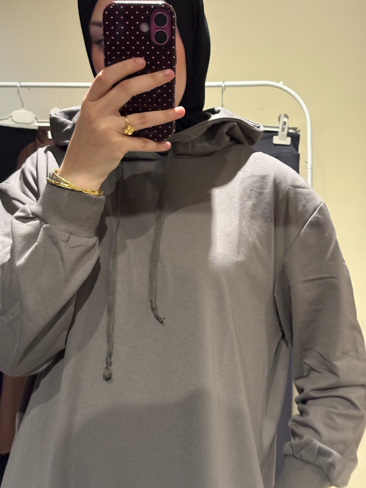 Hooded sweatshirt dress