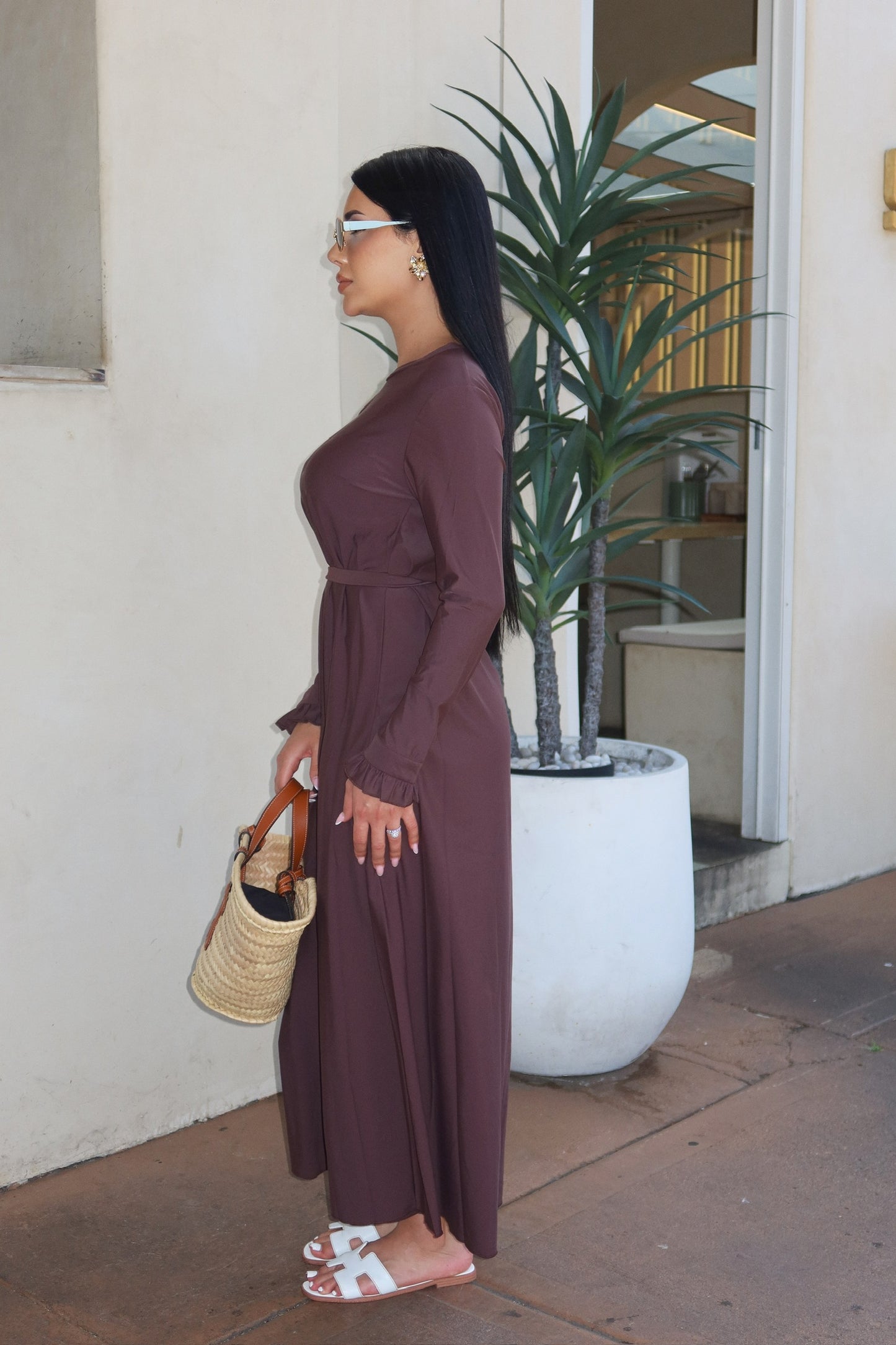 Modest Swim Set - Chocolate Brown