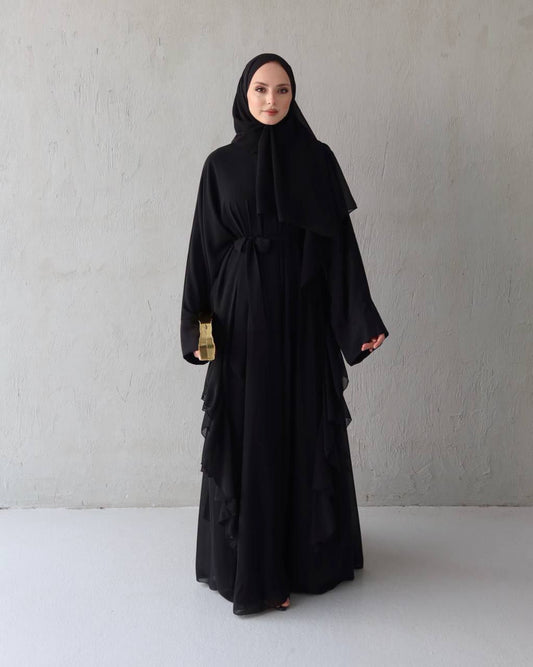 Chiffon Pleated Abaya