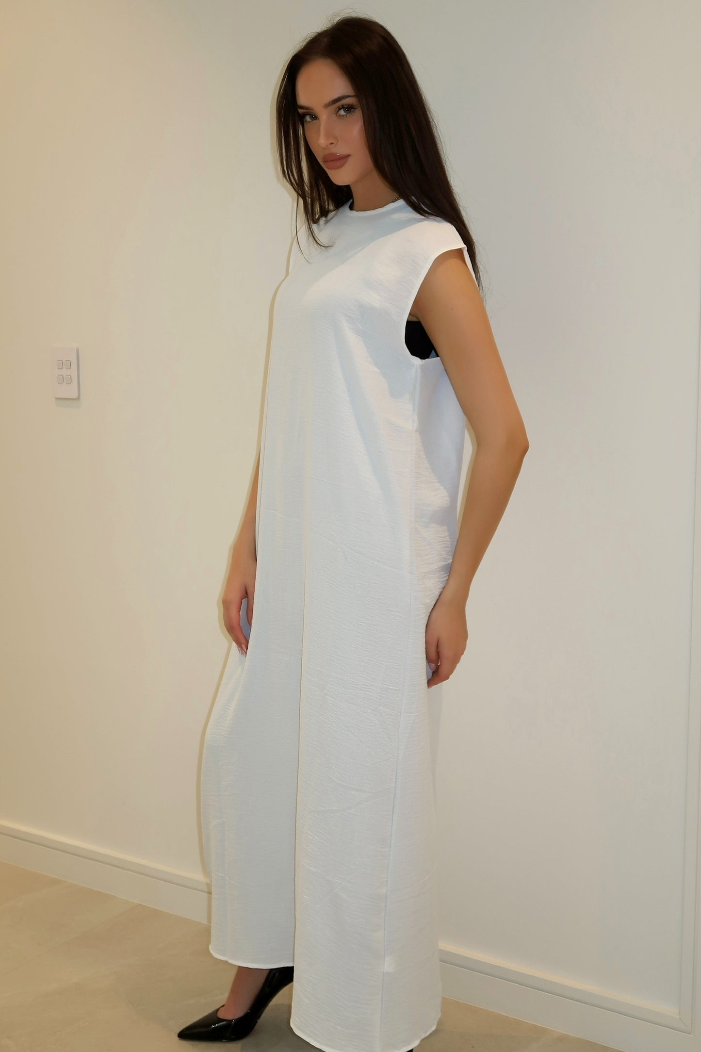 Aura maxi slip dress