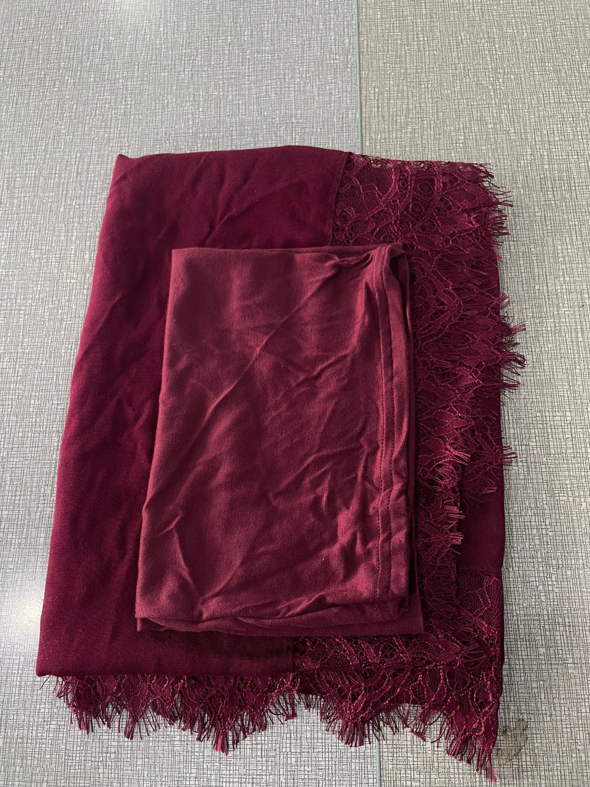 Modal lace hijab set
