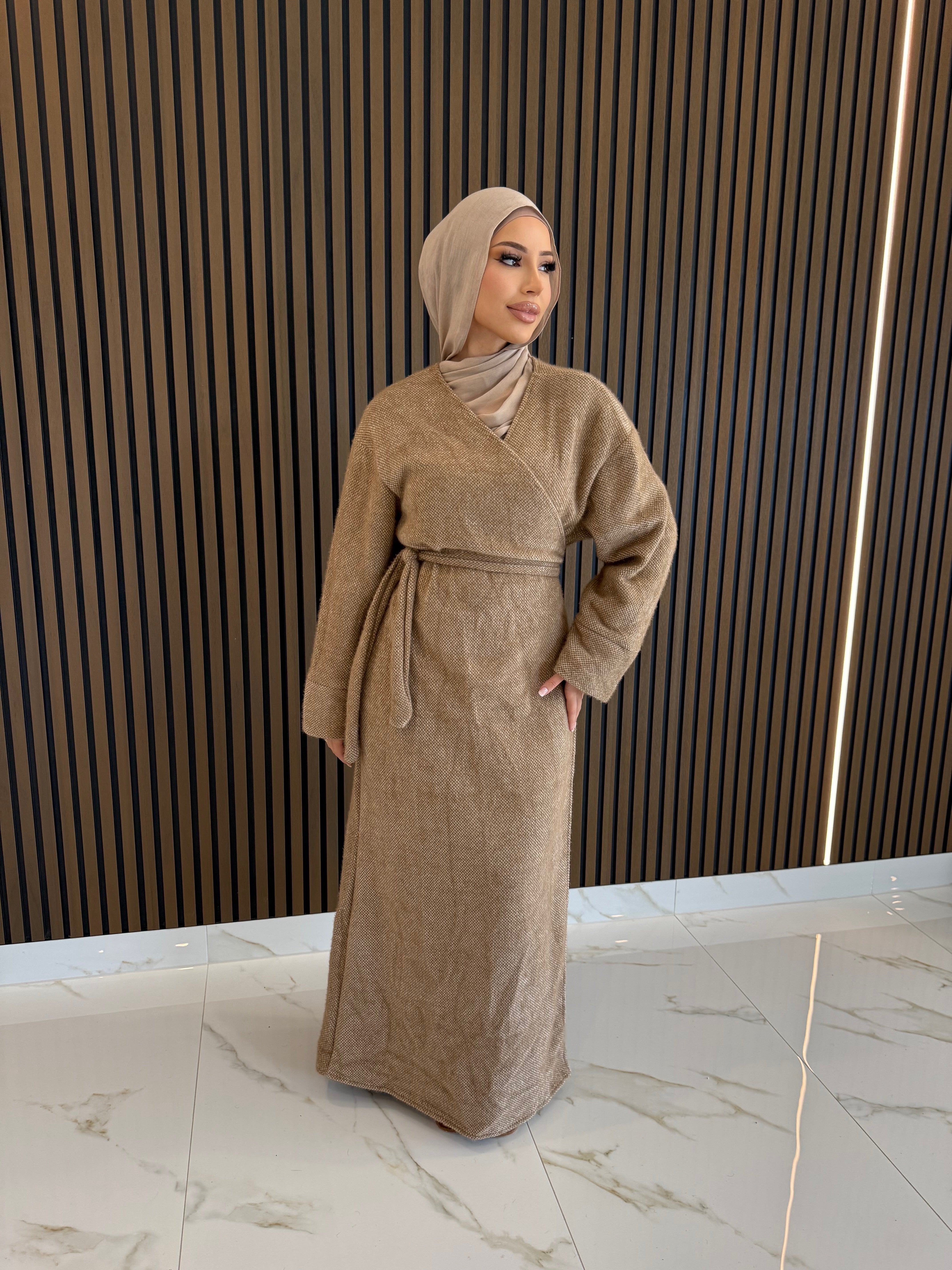 Winter wrap dress