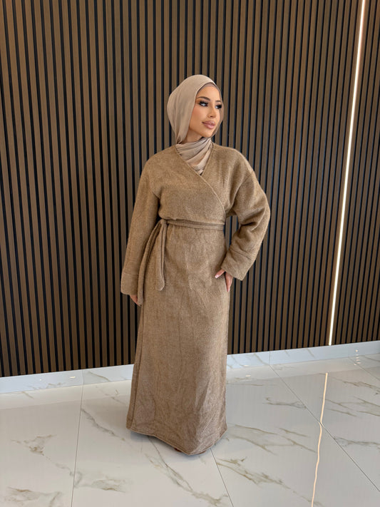 Winter wrap dress
