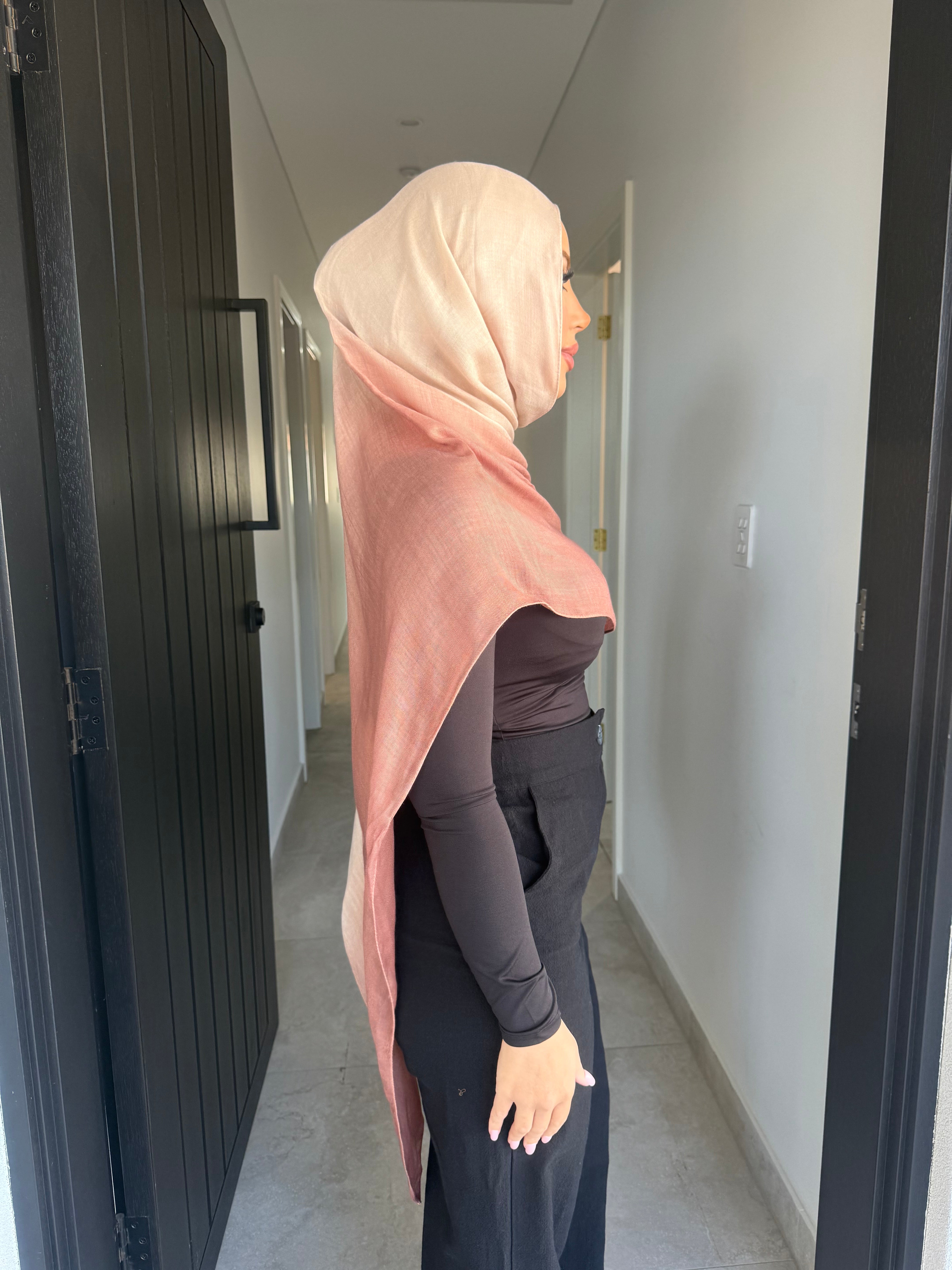 Sunrise ombré hijab