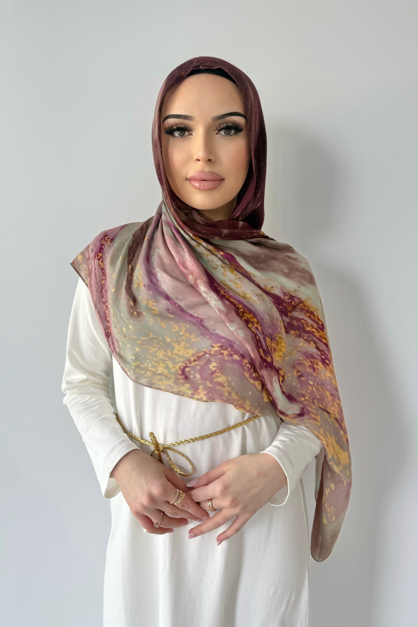Radiant Mulberry Hijab
