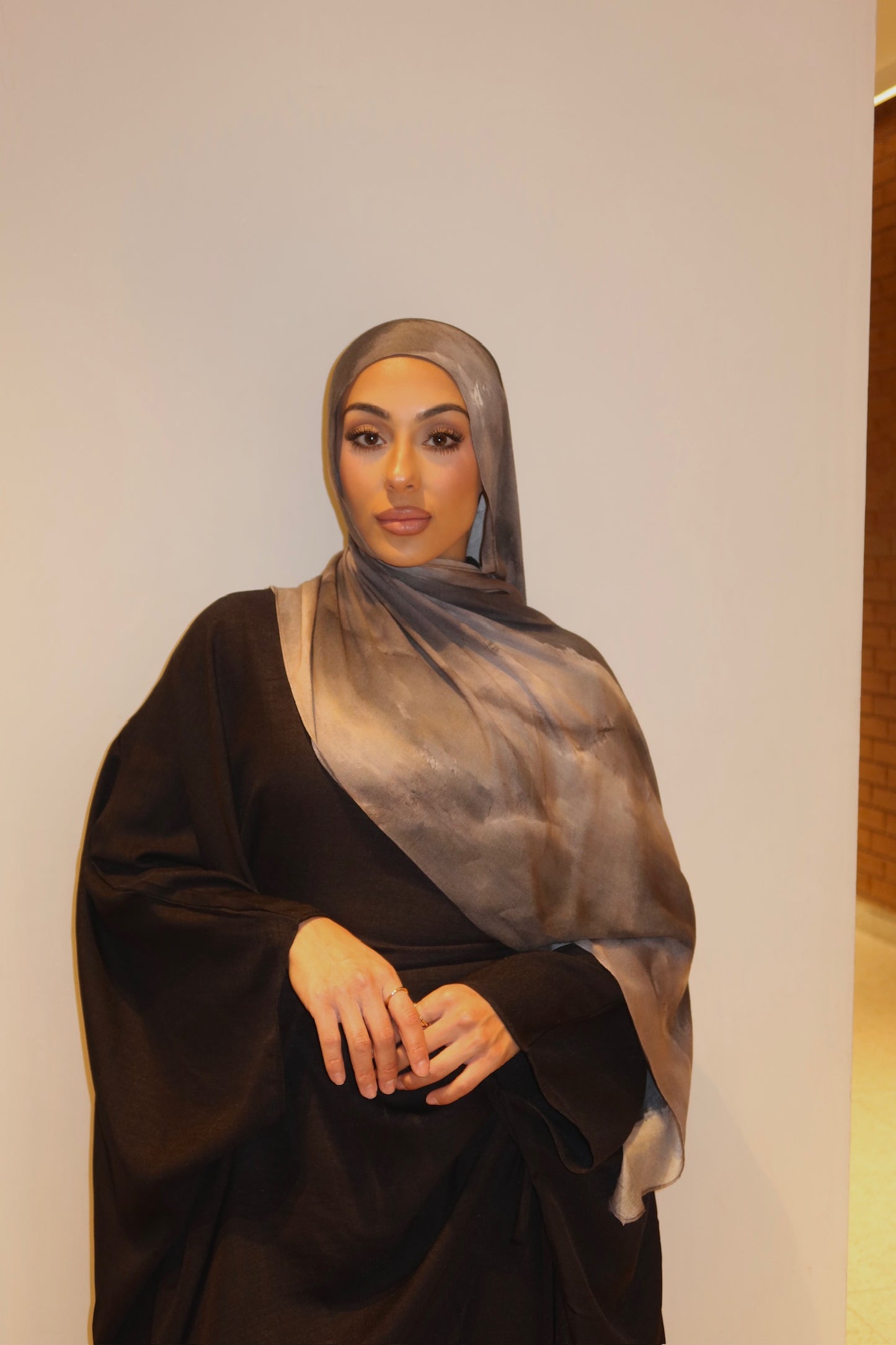 Abstract ink Modal Hijab
