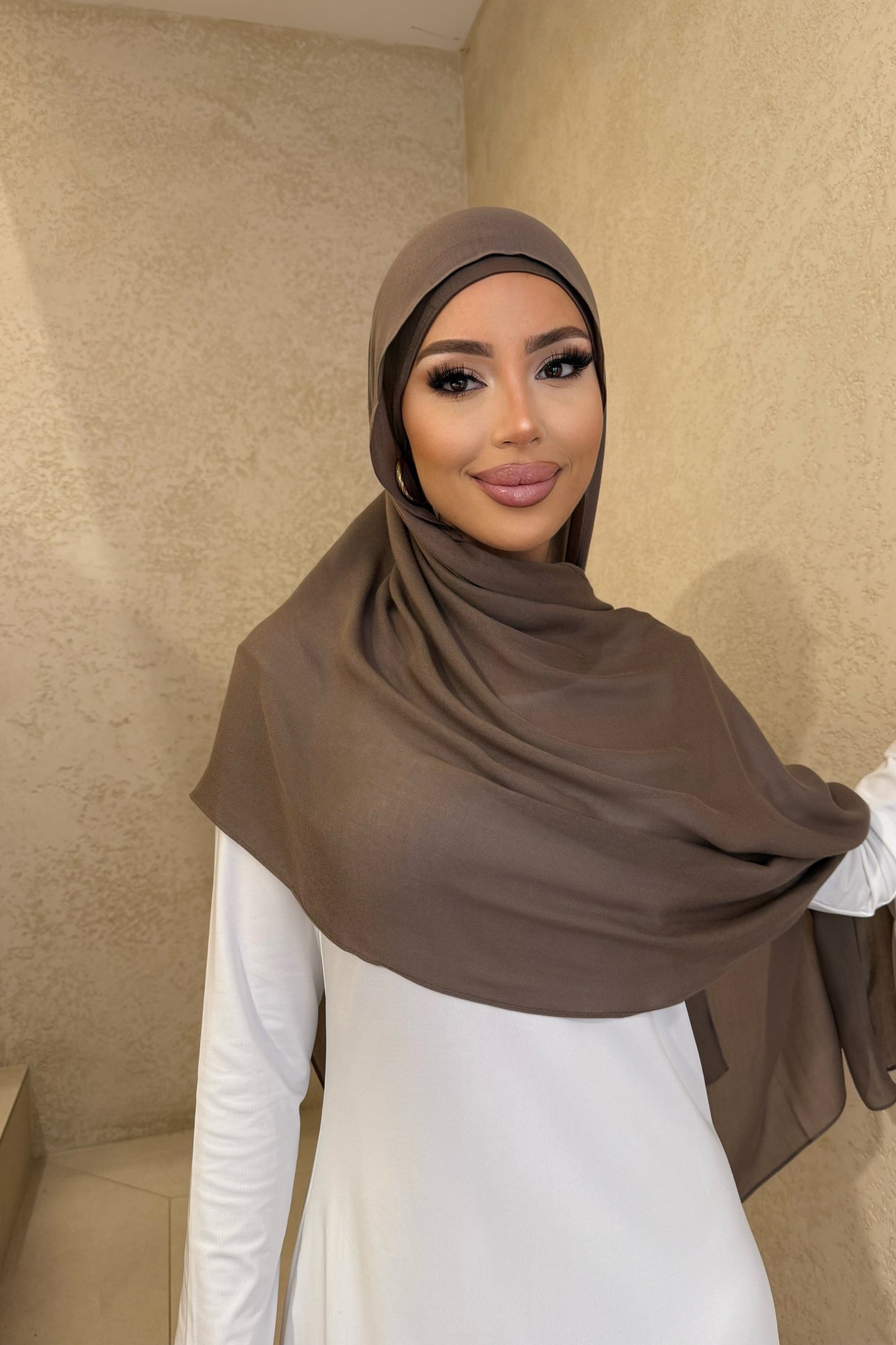 Modal Hijab Set - Wood