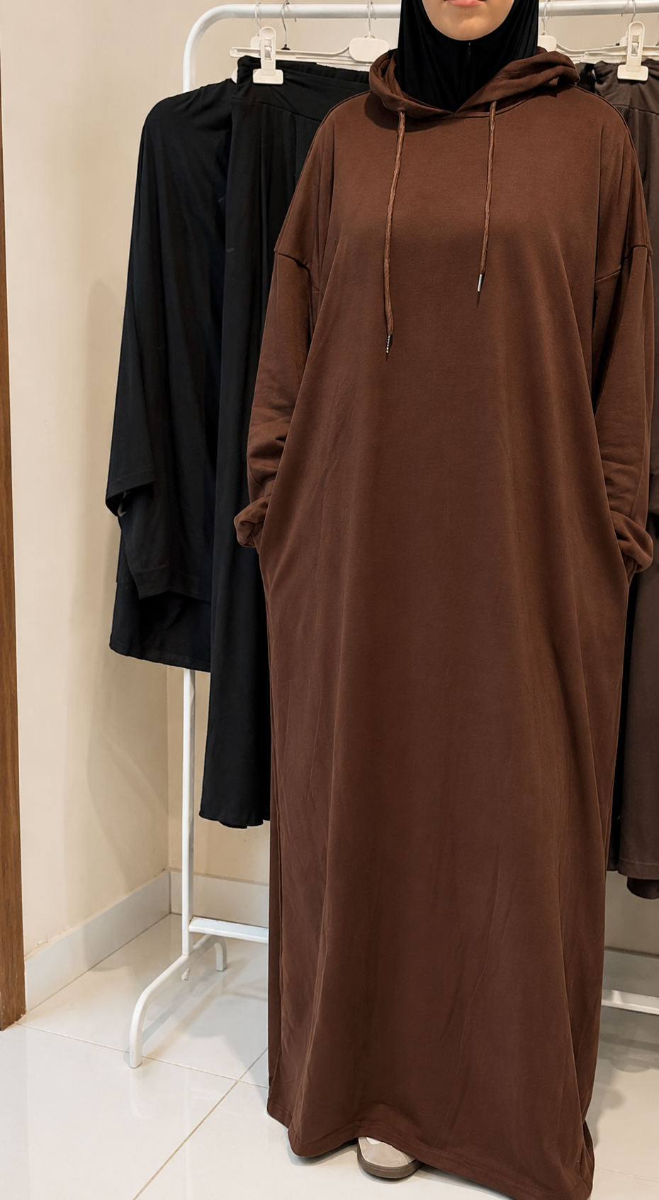 Hooded sweatshirt dress