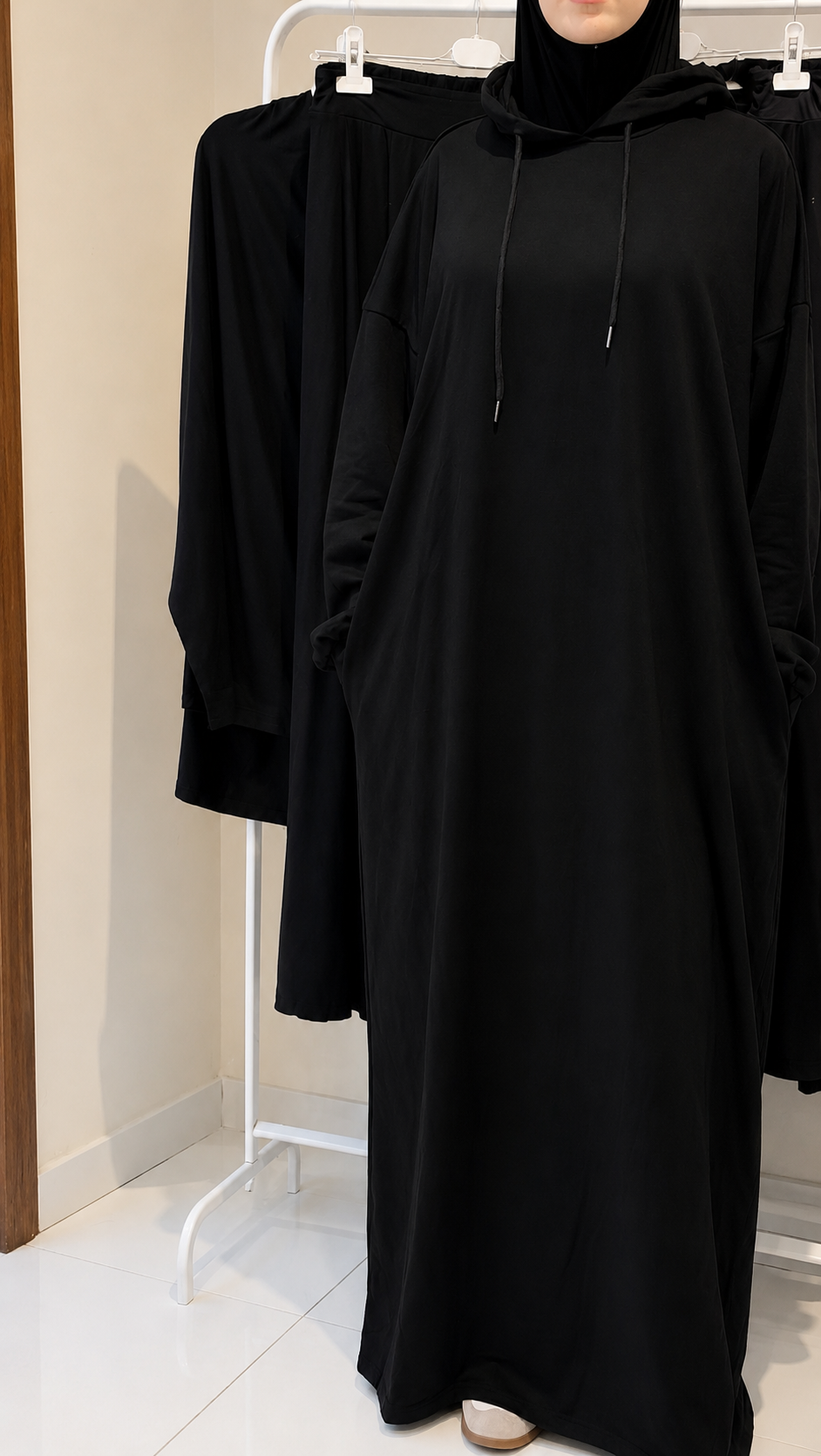 Hooded sweatshirt dress