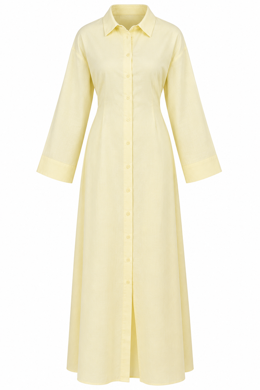 The Mila Linen shirt dress